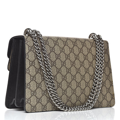 Gucci GG Supreme Monogram Small Dionysus Shoulder Bag Black 3 of 12