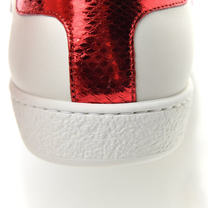 Gucci Calfskin Ayers Web Womens Ace Bow Lace Sneakers 37 White 11 of 13