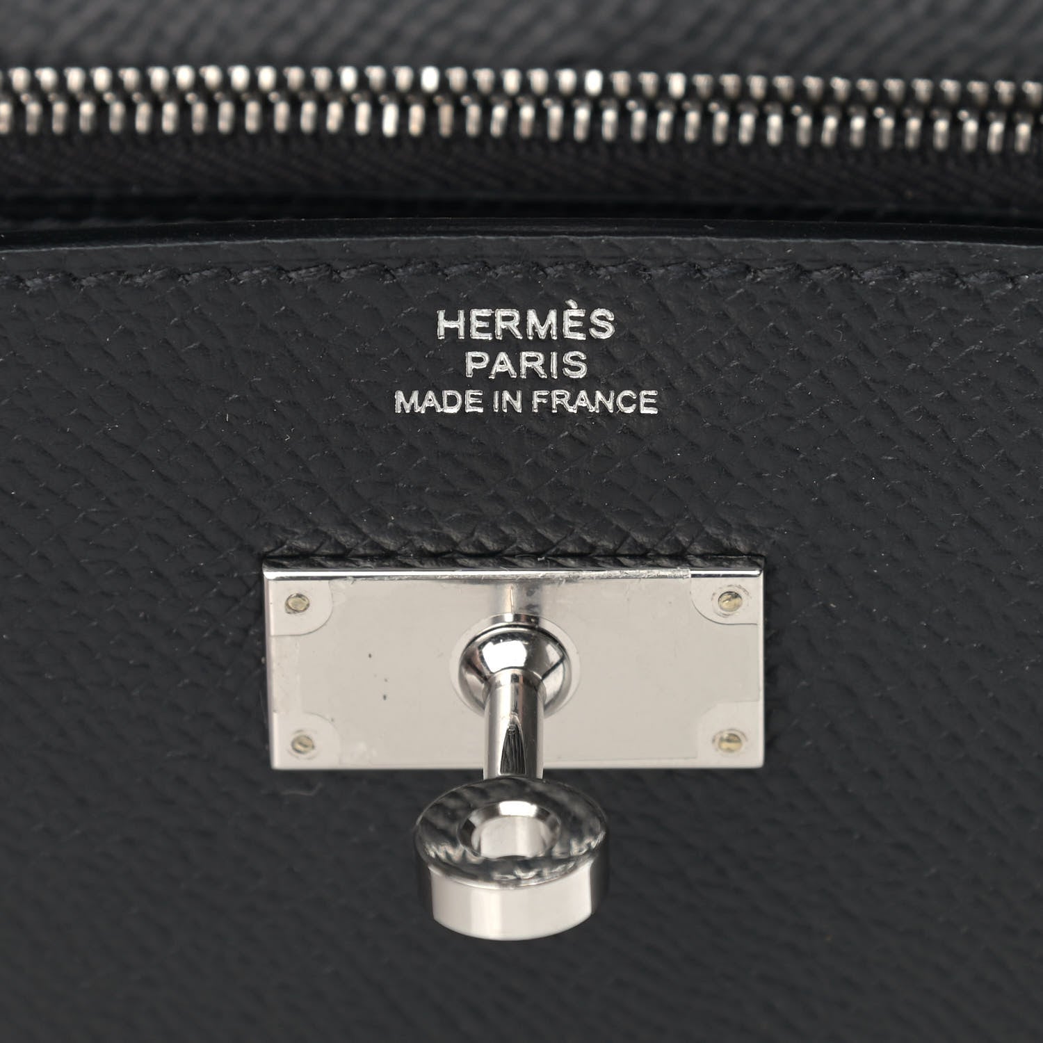 Hermes Epsom Kelly Wallet To Go Black 5 of 8