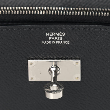 Hermes Epsom Kelly Wallet To Go Black 5 of 8