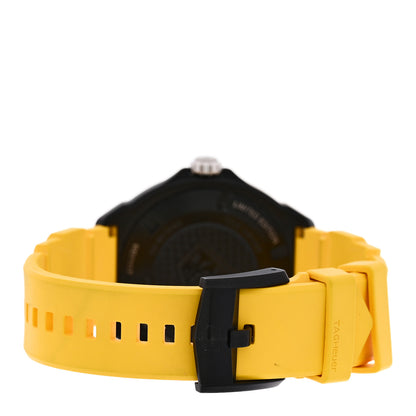 Tag Heuer DLC Stainless Steel Rubber 38mm Formula 1 Solargraph Quartz Watch Black Yellow WBY1117 3 of 5