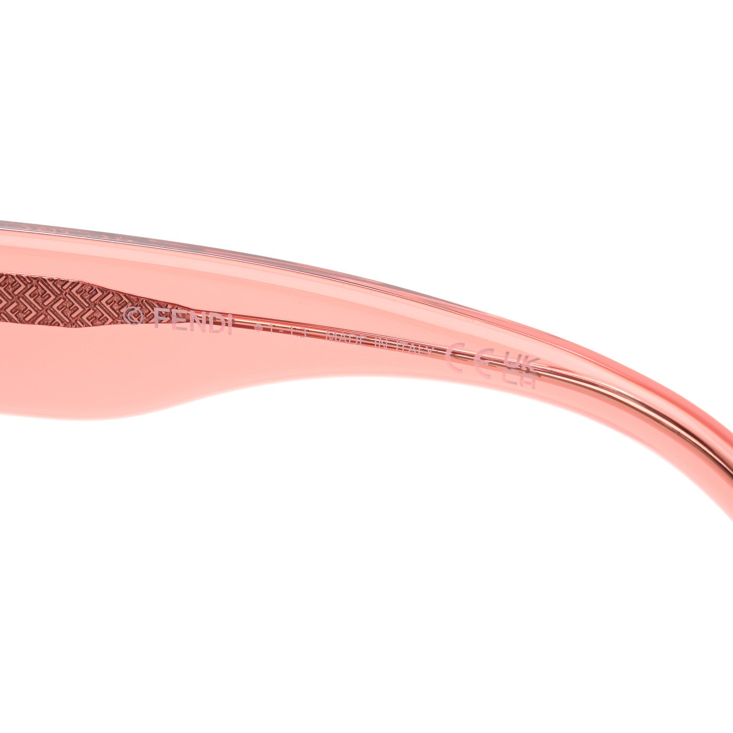 Fendi Acetate Fendi Square Sunglasses FE40100I Pink Silver 5 of 8