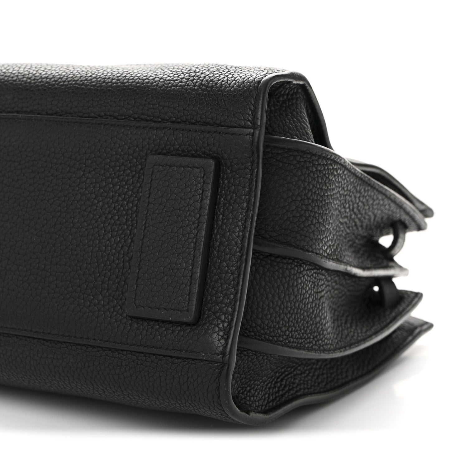 Grained Calfskin Baby Sac De Jour Souple Black