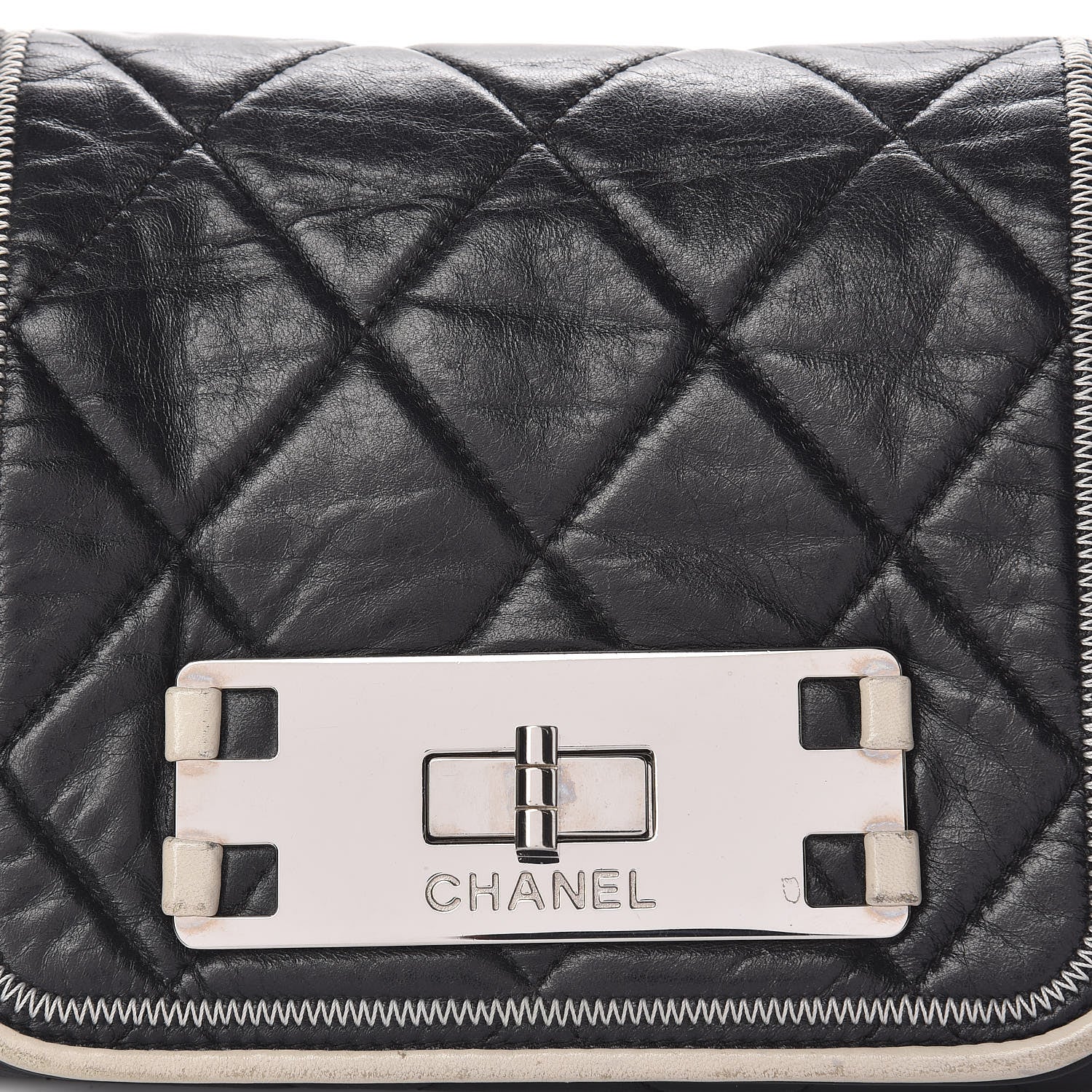 Chanel Lambskin Quilted East West Accordion Flap Black 14 of 19