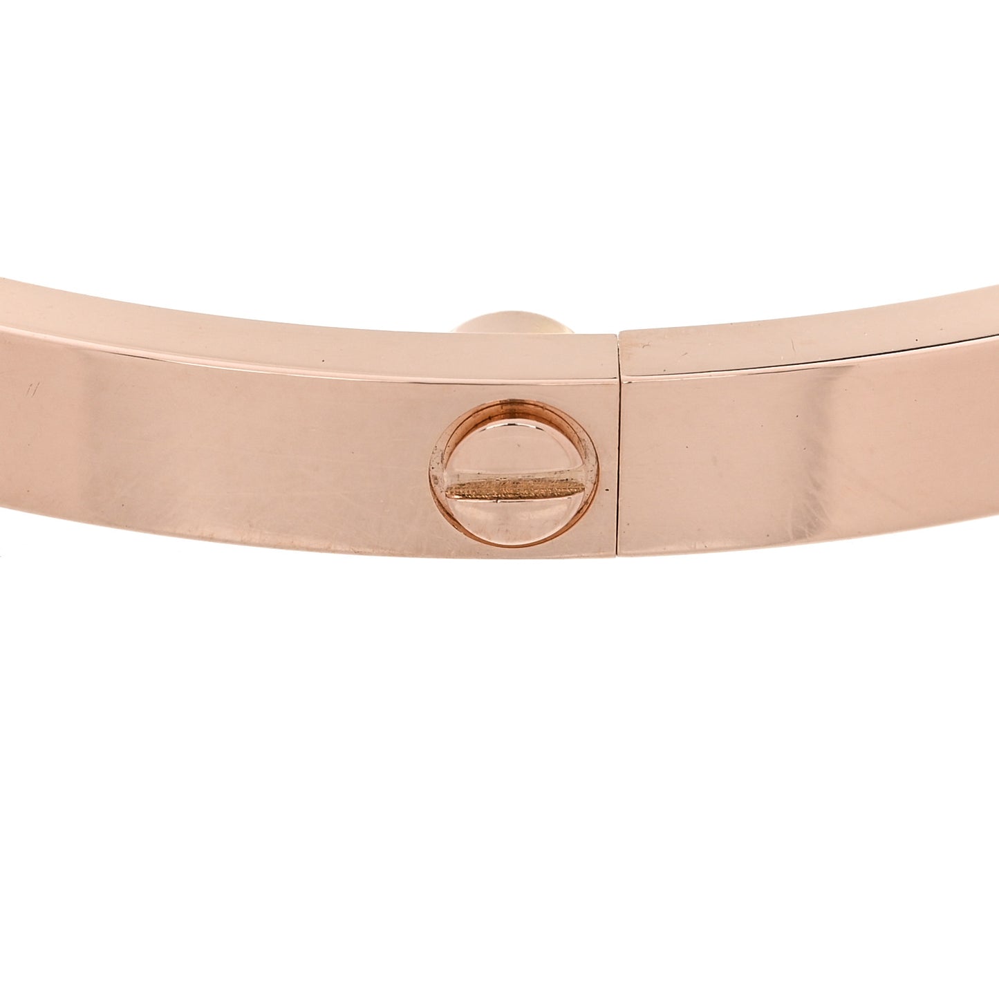 18K Pink Gold 10 Diamond Small LOVE Bracelet 16