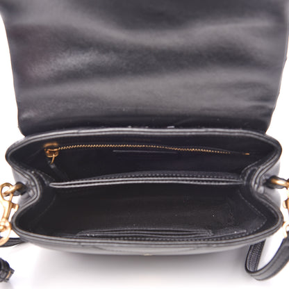Saint Laurent Calfskin Y Quilted Monogram Toy Loulou Crossbody Bag Black 4 of 11