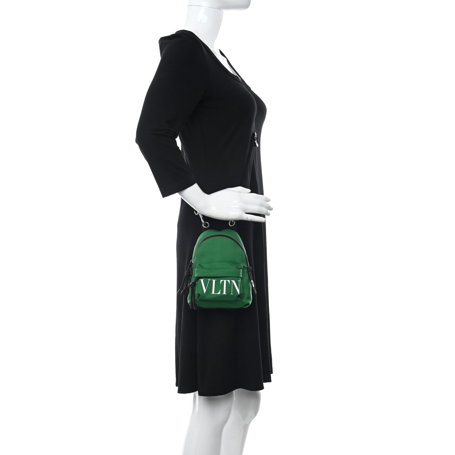 Valentino Garavani Nylon VLTN Print Mini Backpack Green White 2 of 9