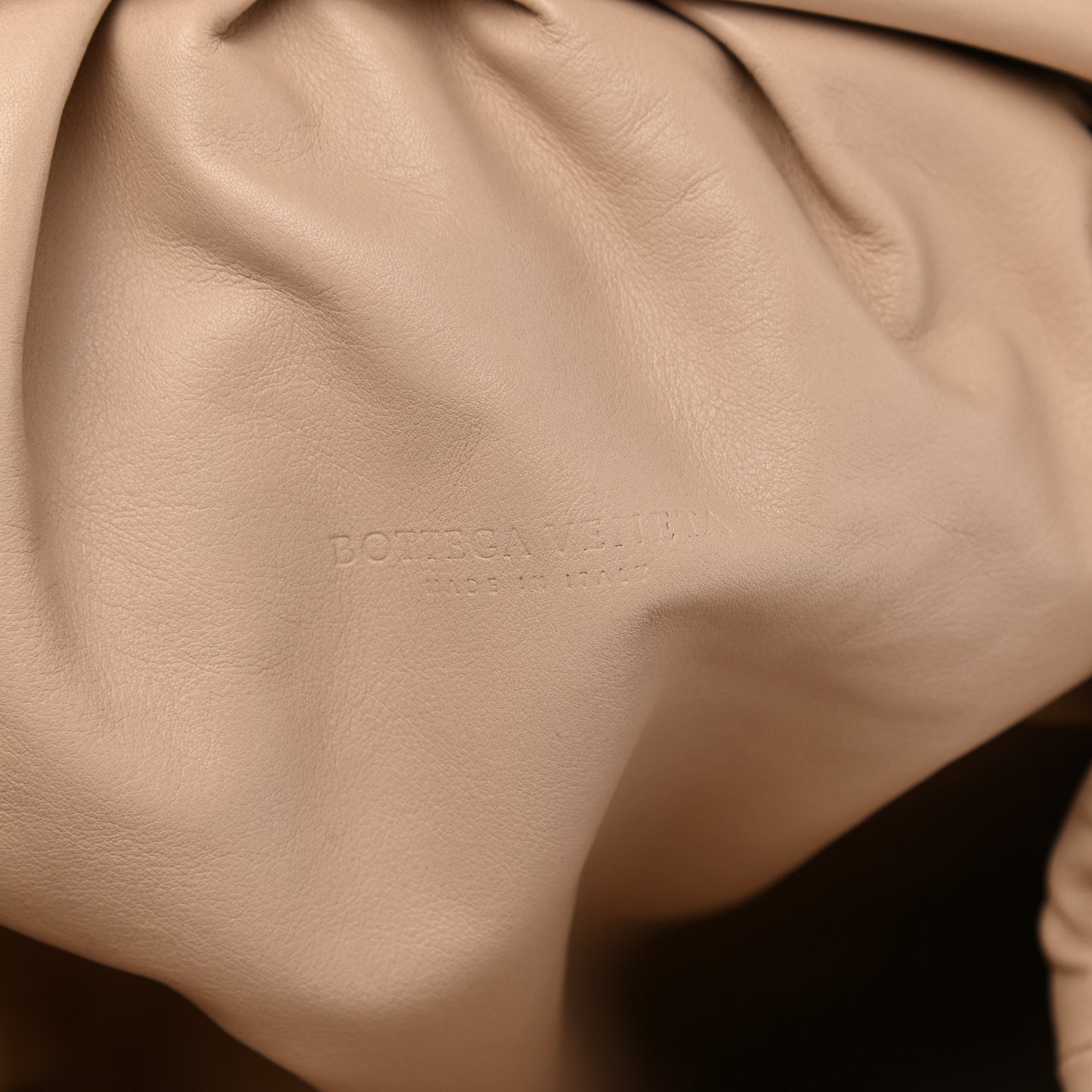 Smooth Butter Calf The Pouch Oversized Clutch Nude
