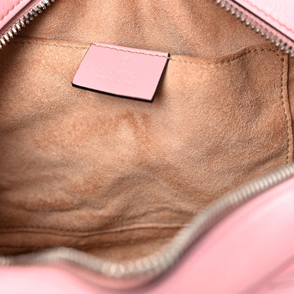 Gucci Calfskin Matelasse Small GG Marmont Chain Shoulder Bag Wild Rose 13 of 19