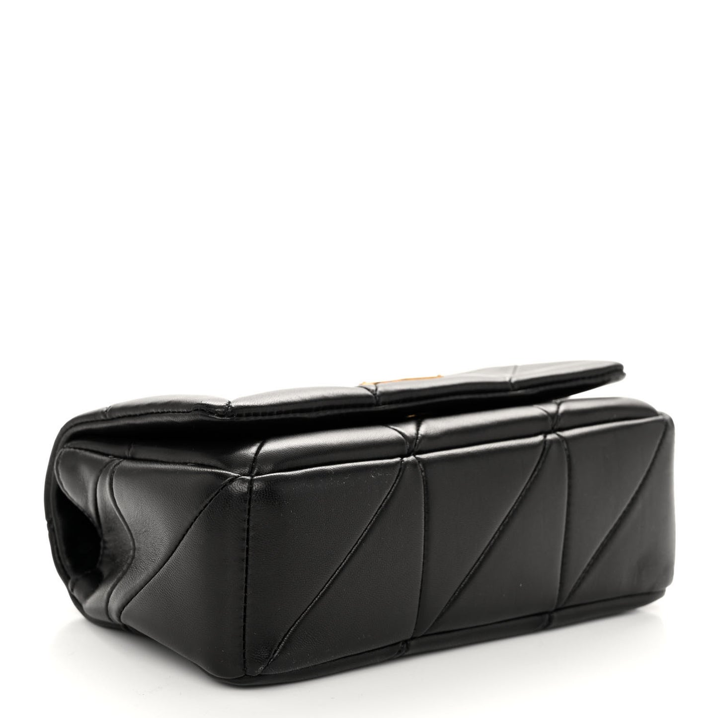 Lambskin Patchwork Monogram Small Jamie Black