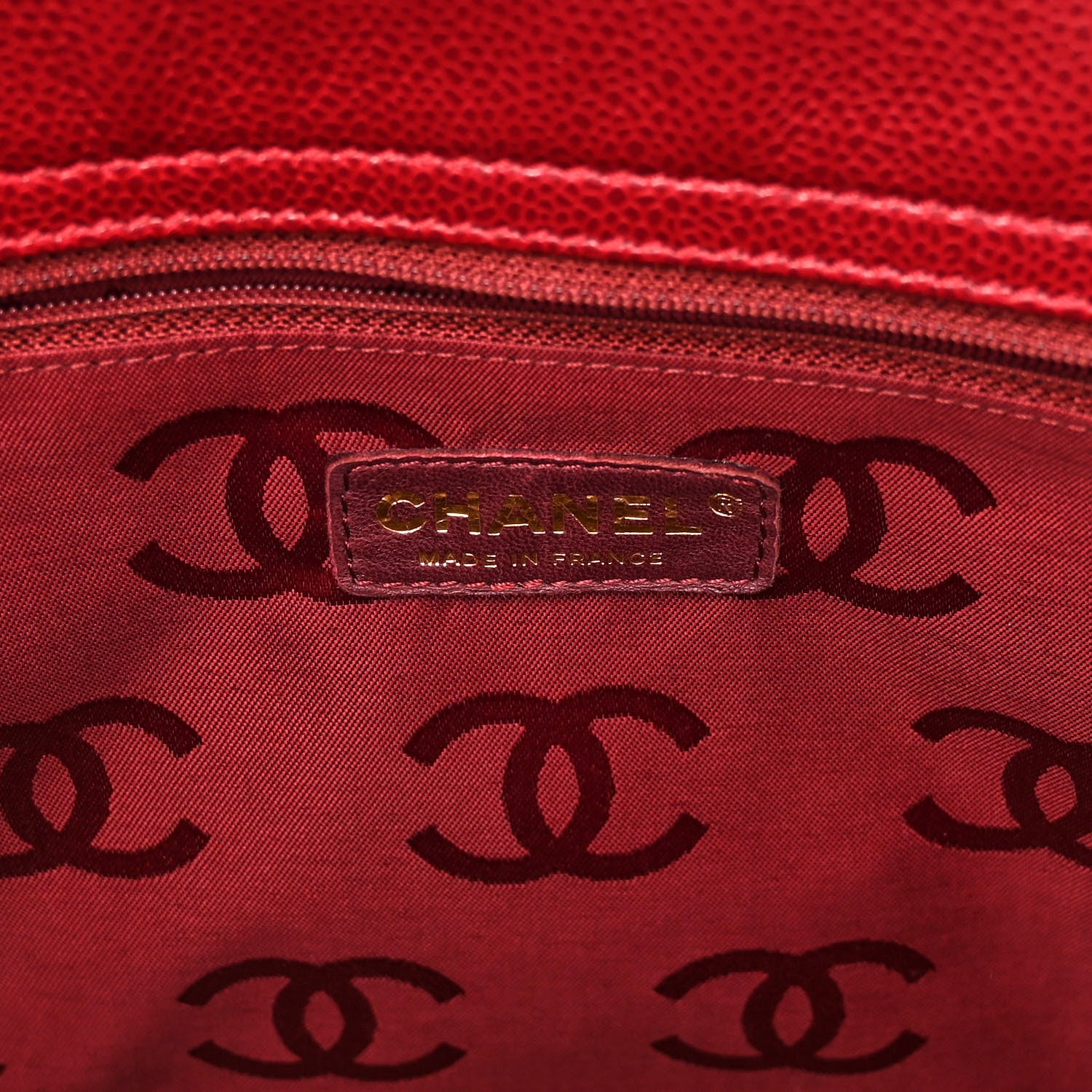 Chanel Caviar Timeless CC Shoulder Bag Red 6 of 16