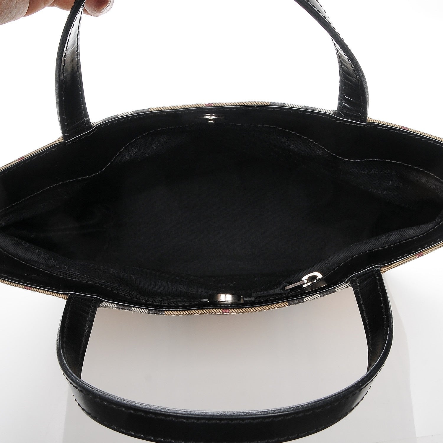 Burberry House Check Medium Tote Black 10 of 12