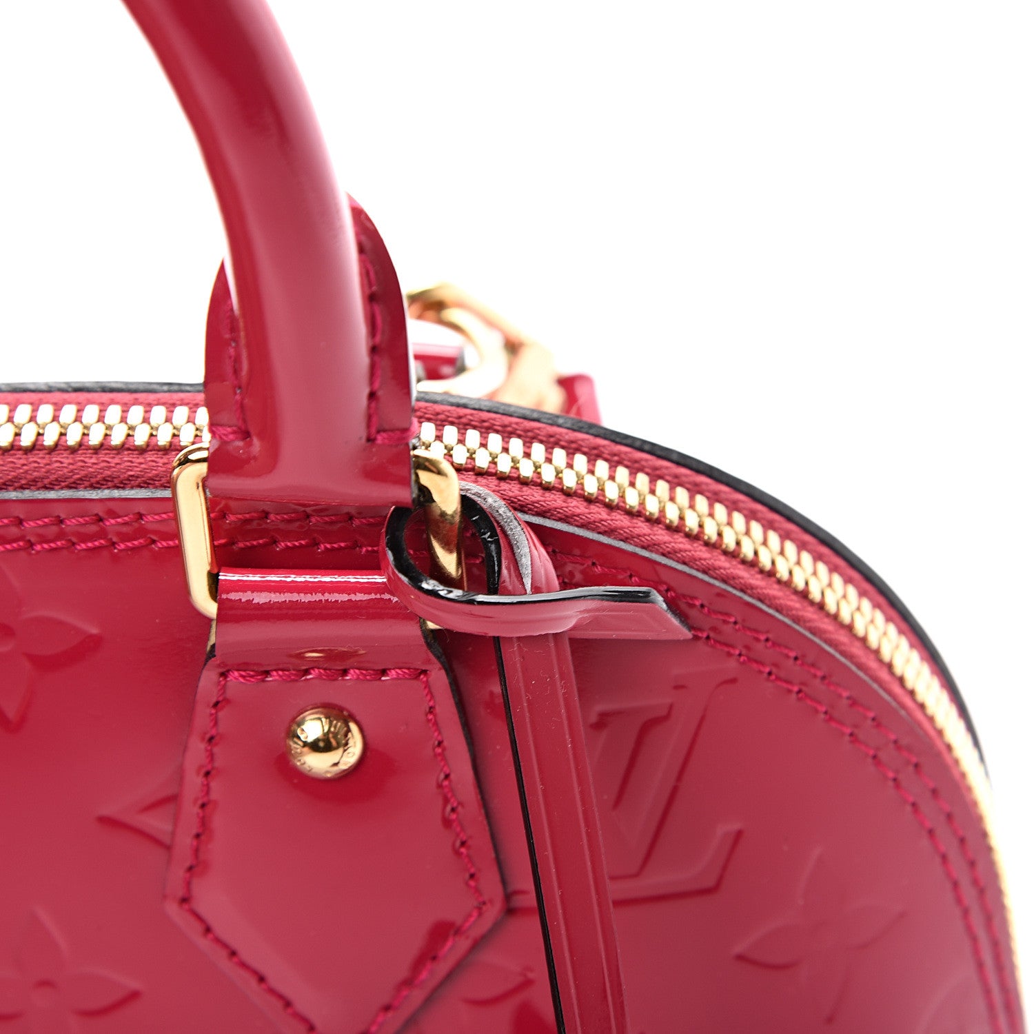 Louis Vuitton Vernis Alma BB Rose Indien 9 of 9