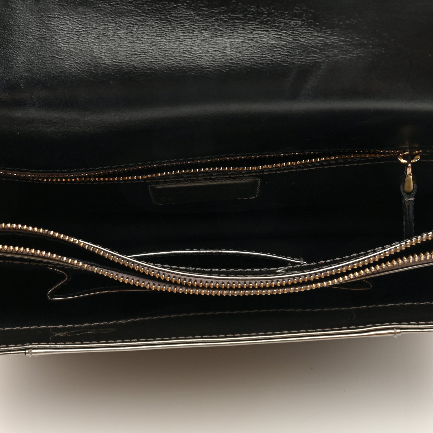 Metallic Calfskin Serpenti Forever Crossbody Bag Silver