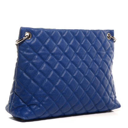 Chanel Caviar Easy Zip Tote Cobalt Blue 3 of 7