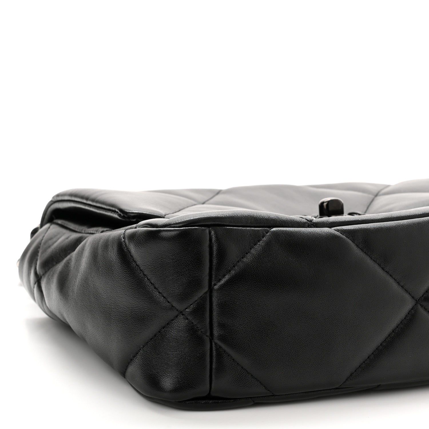 Chanel Lambskin Quilted Medium Chanel 19 Flap So Black 9 of 11
