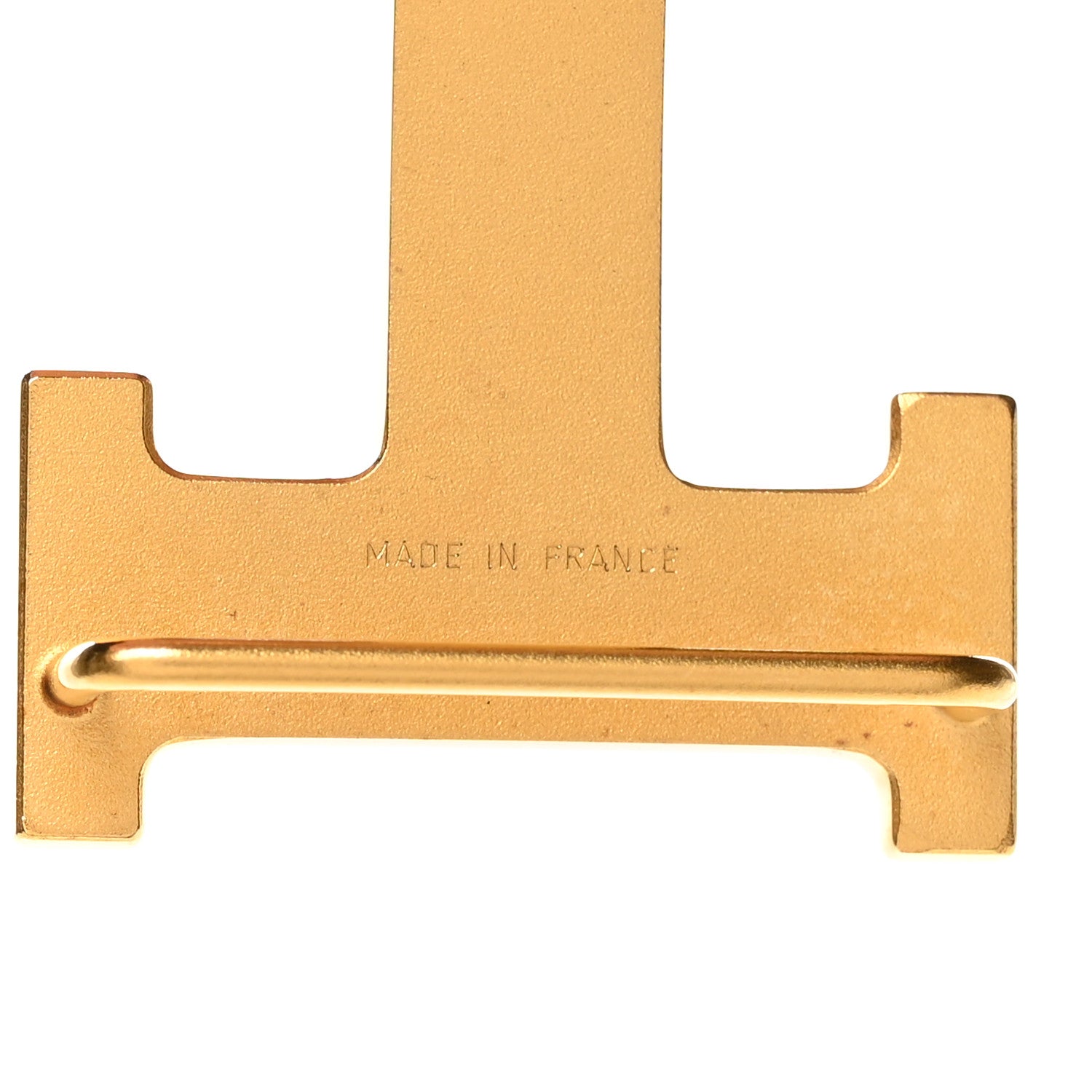 Hermes Polished 32mm H Belt Buckle Gold 4 of 4