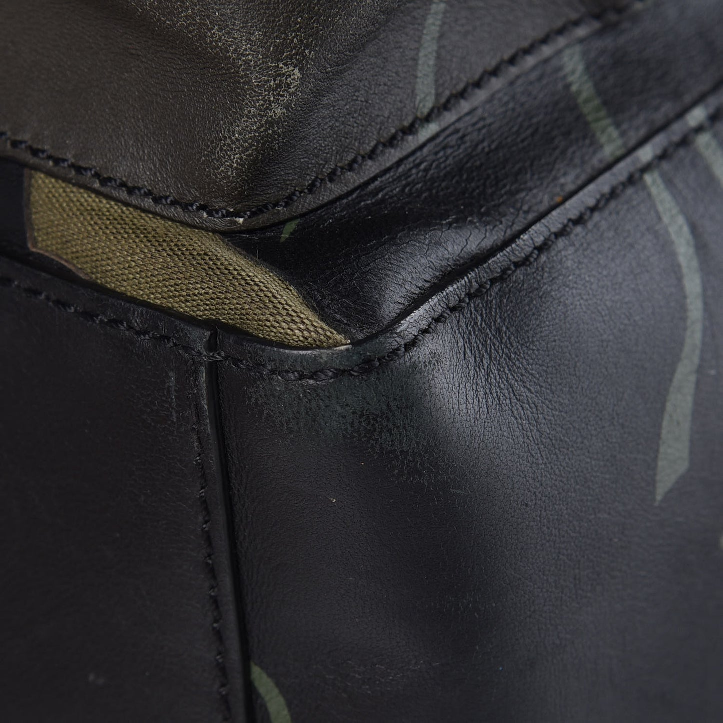 Nappa Canvas Panther Backpack Green