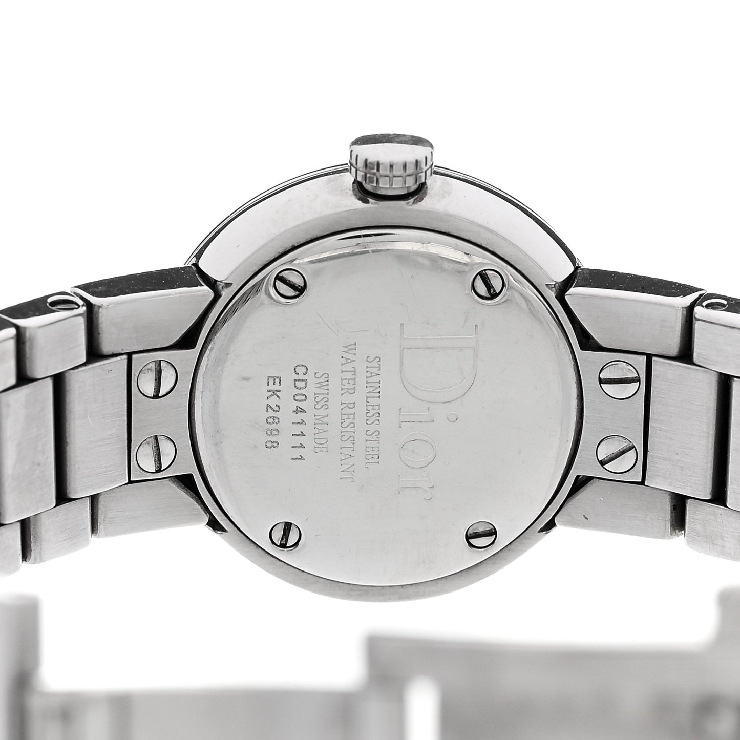 Stainless Steel Diamond Mother of Pearl 23mm La D De Dior Quartz Watch