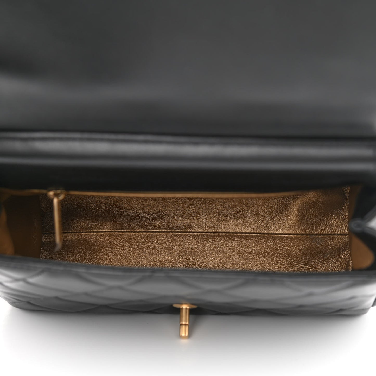 Lambskin Quilted Large Side-Packs Black