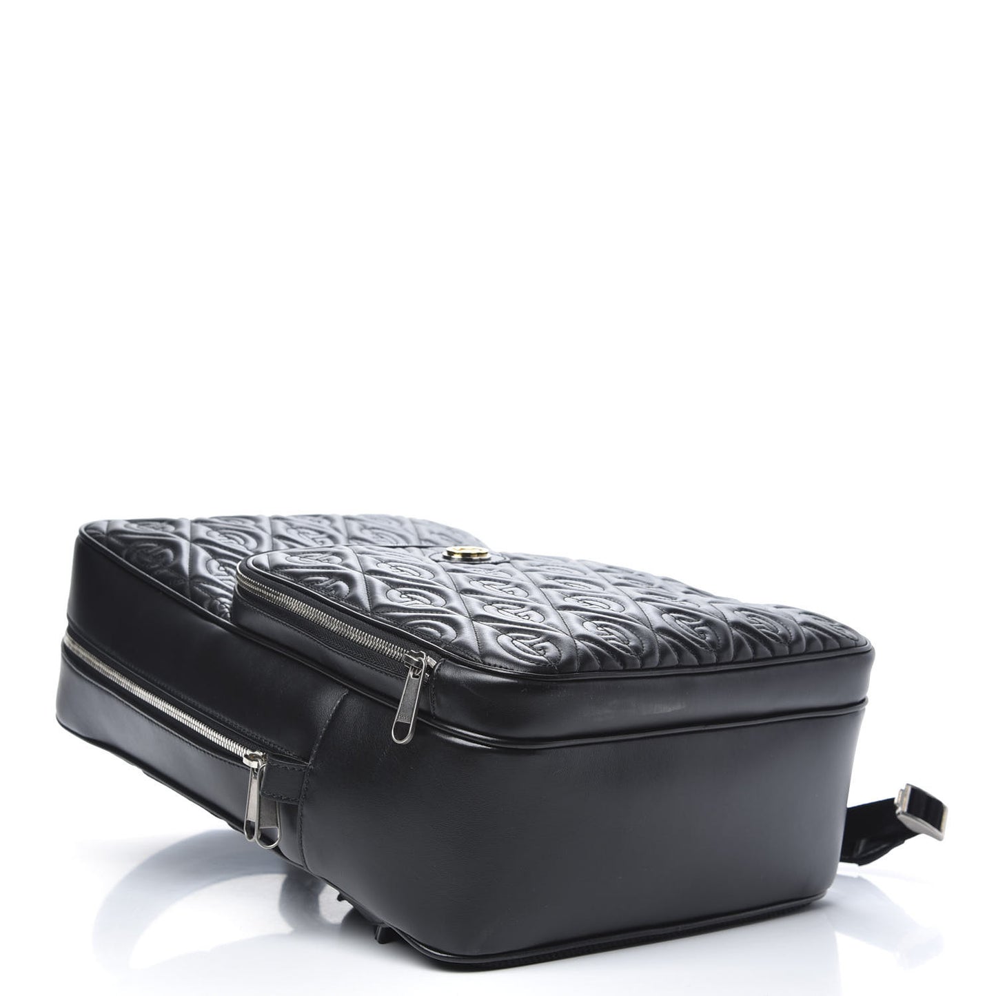 Calfskin Rhombus Backpack Black