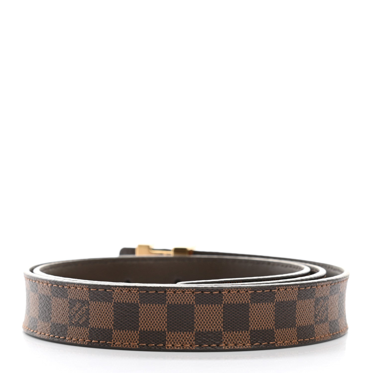 Louis Vuitton Mini Damier Ebene 25mm LV Initiales Belt 85 34 2 of 6