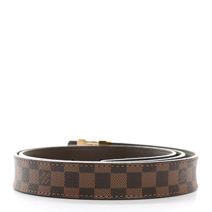 Louis Vuitton Mini Damier Ebene 25mm LV Initiales Belt 85 34 2 of 6