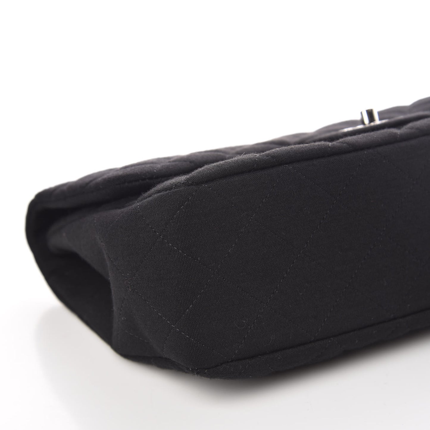 Jersey Quilted Jumbo Single Flap Black