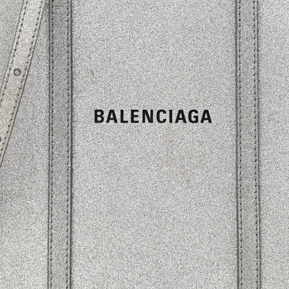 Balenciaga Glitter Calfskin XXS Everyday Tote Silver 7 of 12