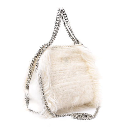 Stella McCartney Eco Fur Mini Falabella Tote Ivory 2 of 11