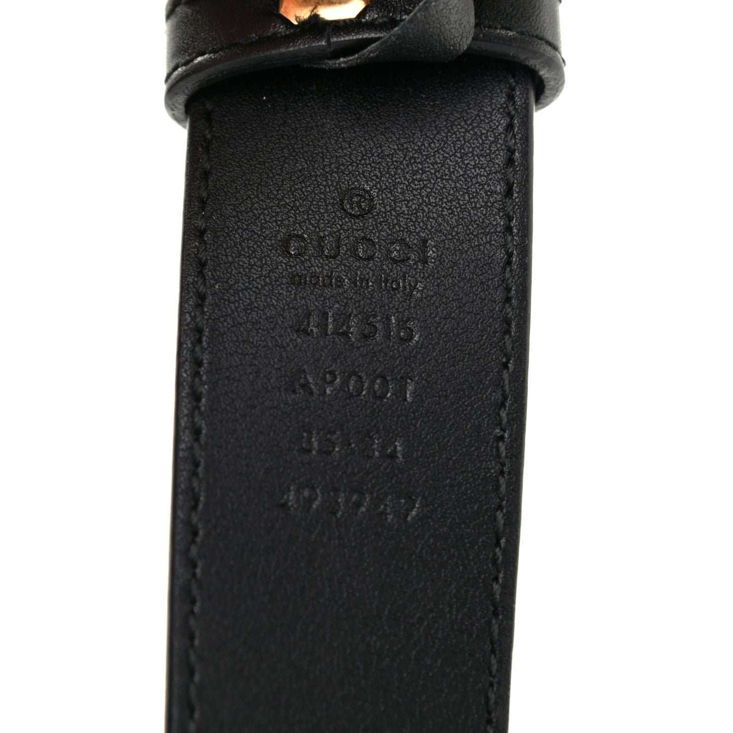 Calfskin Double G 30mm Belt 85 34 Black