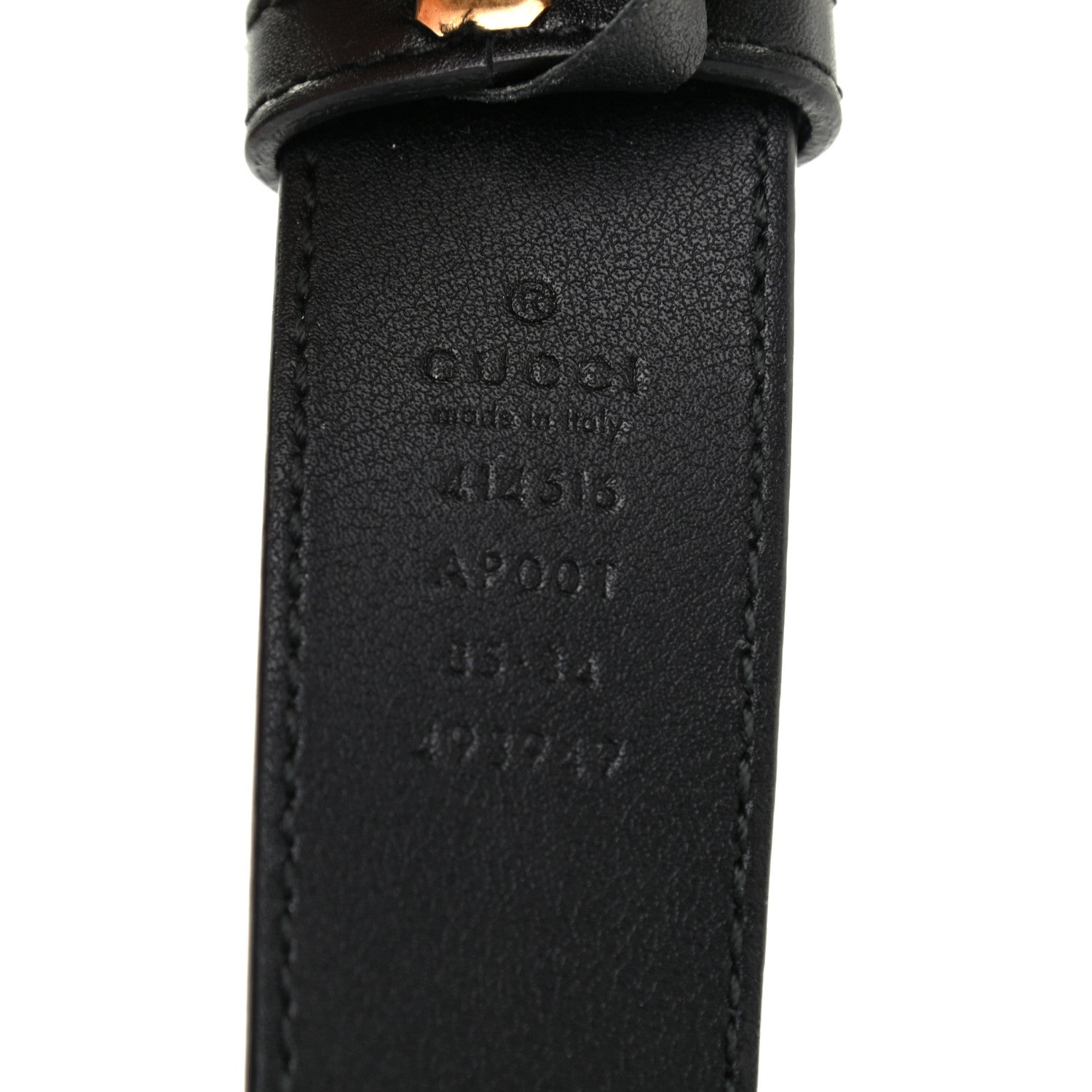 Gucci Calfskin Double G 30mm Belt 85 34 Black 3 of 5