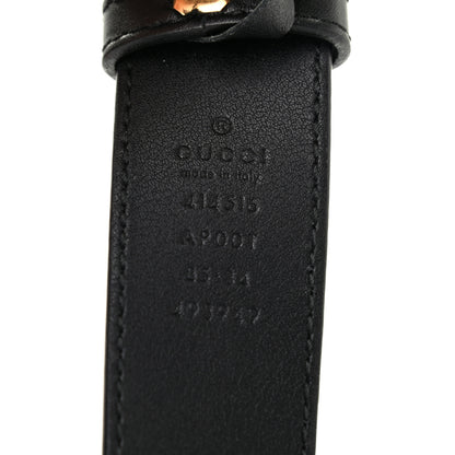 Gucci Calfskin Double G 30mm Belt 85 34 Black 3 of 5