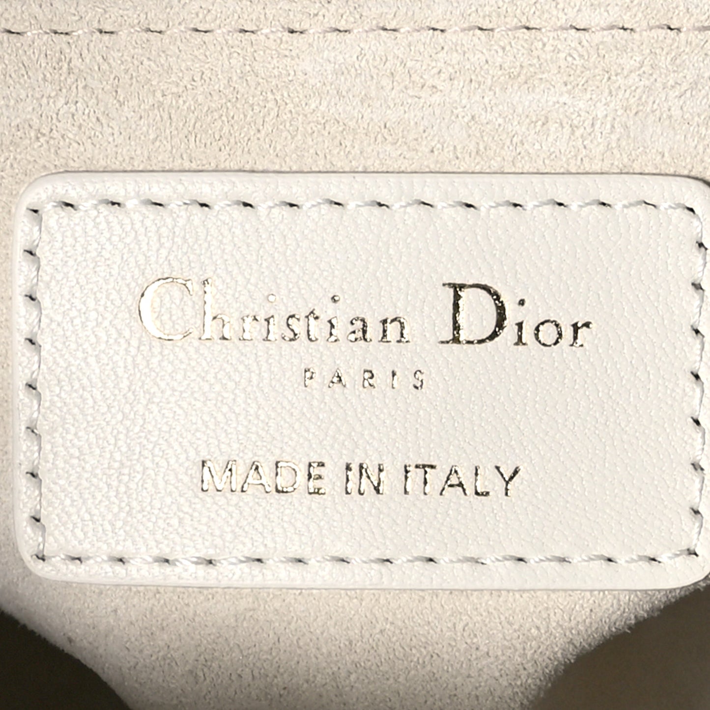 Lambskin Cannage Small My ABCDior Lady Dior White
