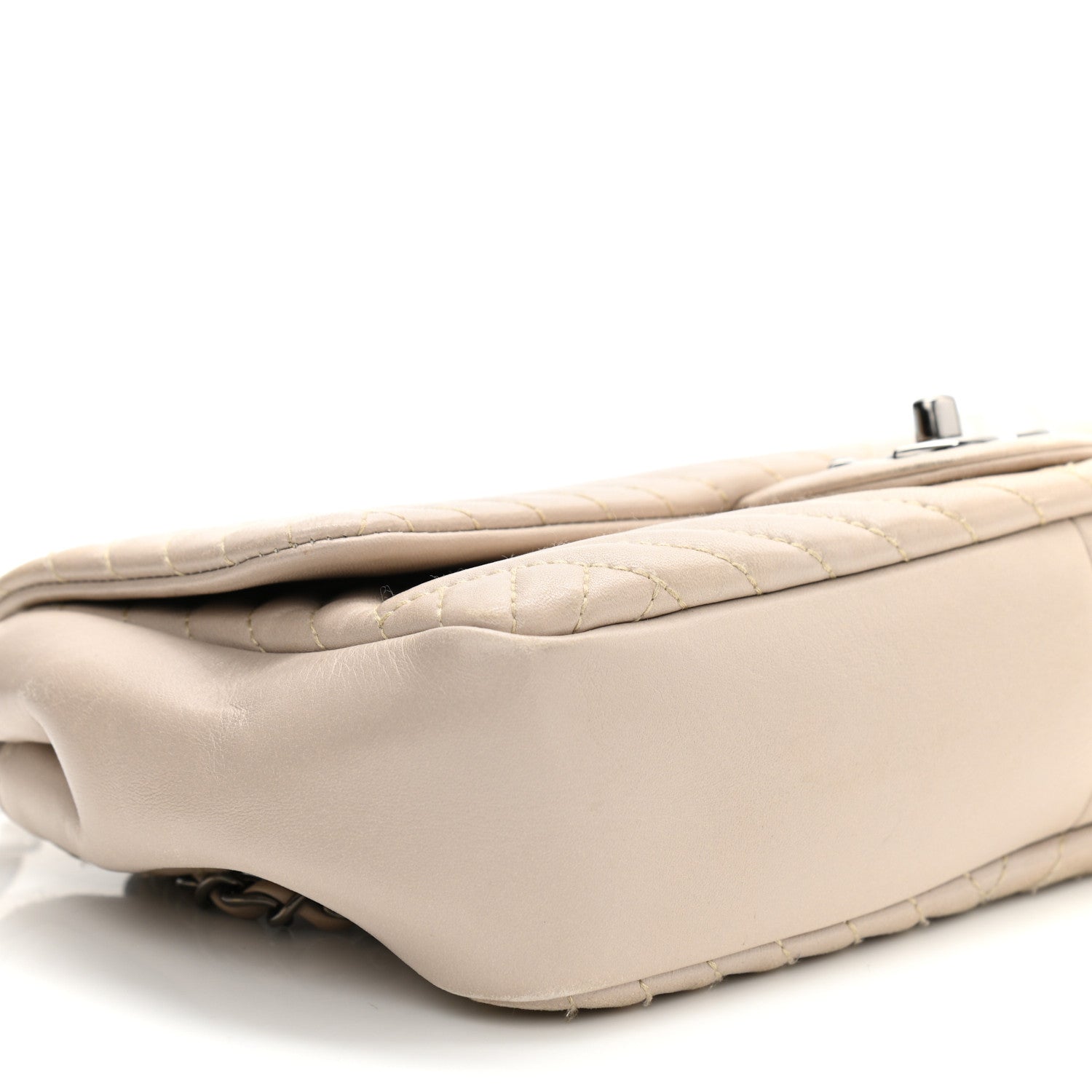 Chanel Lambskin Quilted Medium CC Crossing Flap Beige 9 of 11