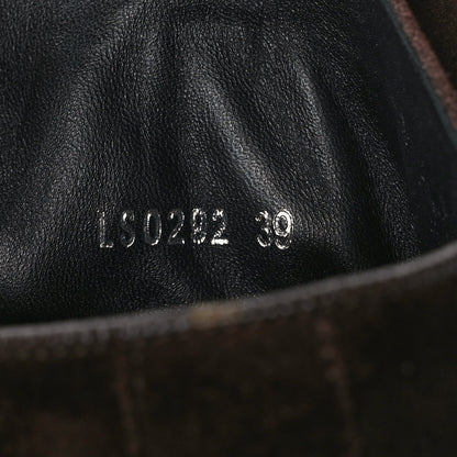 Louis Vuitton Suede Monogram Beaubourg Ankle Boots 39 Marron 9 of 10