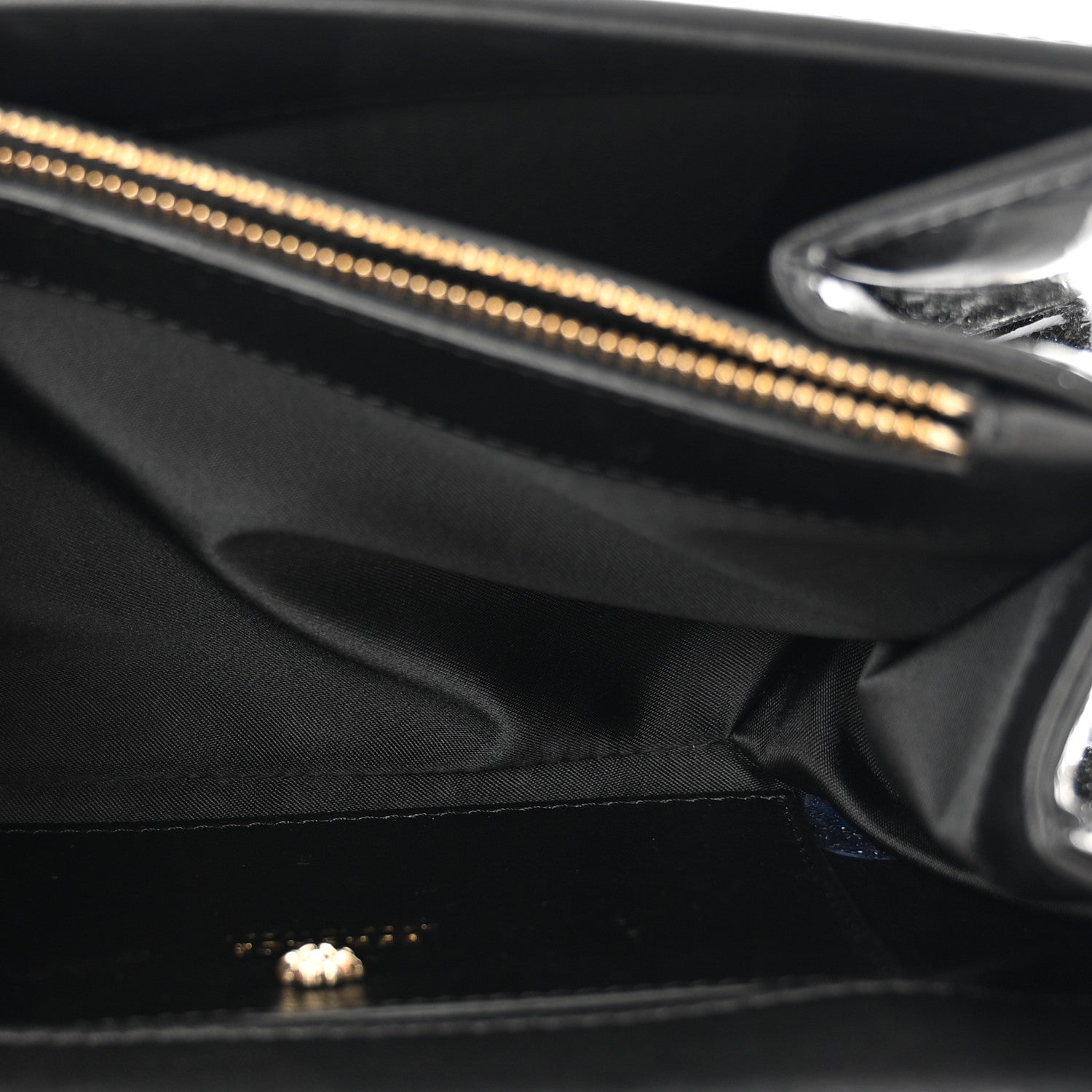 Versace Patent Palazzo Medusa Chain Shoulder Bag Black 6 of 12