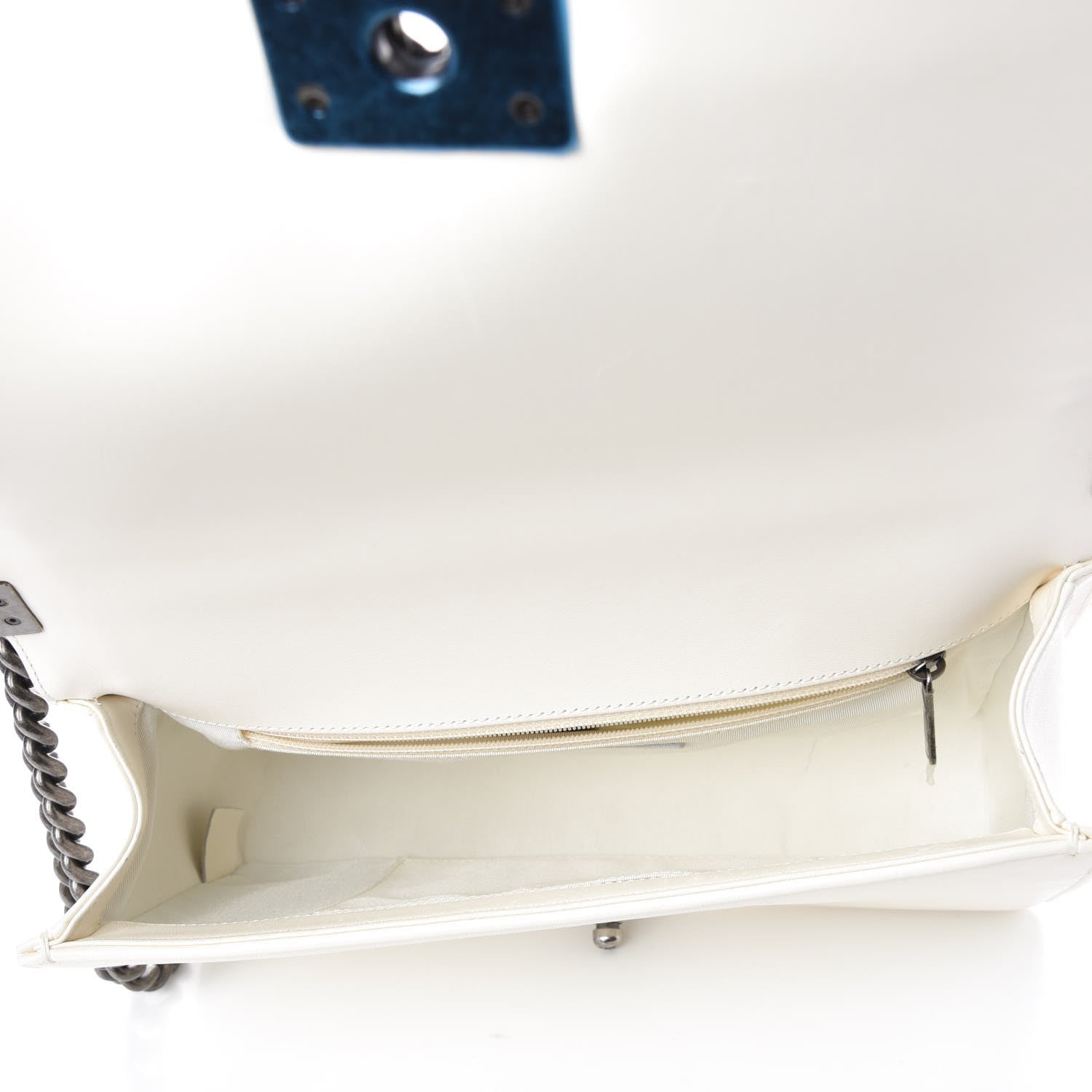 Chanel Lambskin Quilted New Medium Boy Flap White 5 of 10