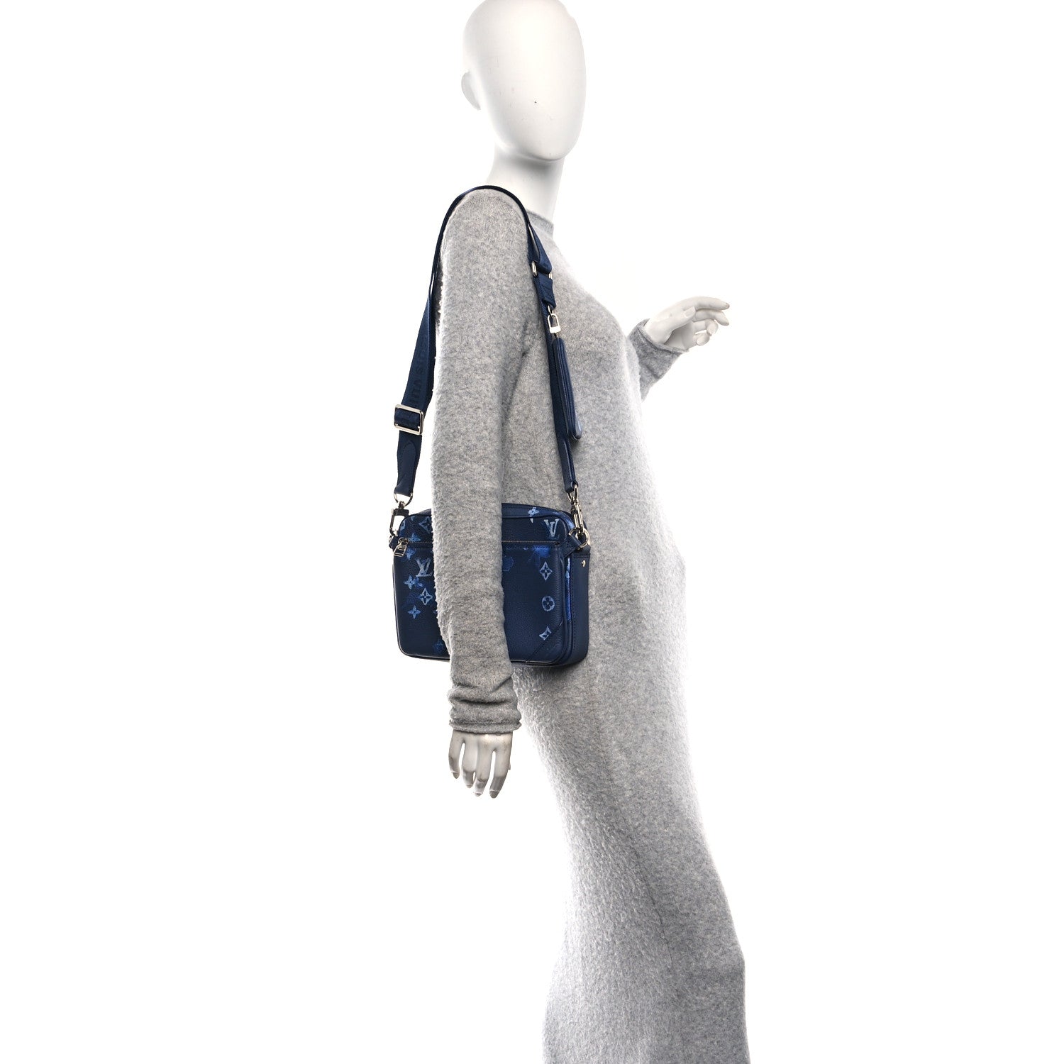 Louis Vuitton Monogram Ink Watercolor Trio Messenger Bag Blue 2 of 9