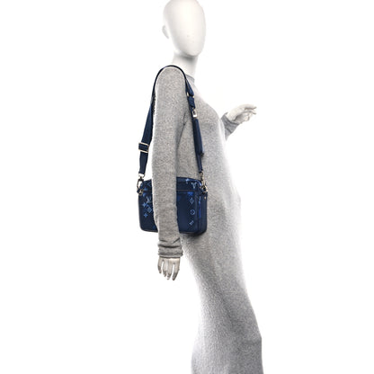 Louis Vuitton Monogram Ink Watercolor Trio Messenger Bag Blue 2 of 9