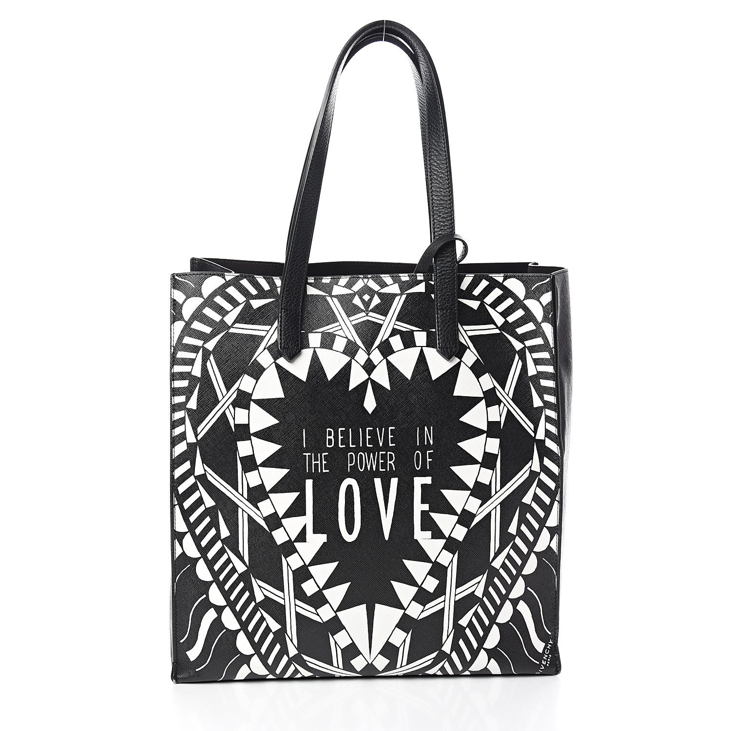 Givenchy Calfskin Power of Love Print Tote Black 2 of 15