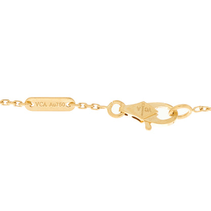 Van Cleef & Arpels 18K Yellow Gold Diamond Mini Frivole Bracelet 4 of 4