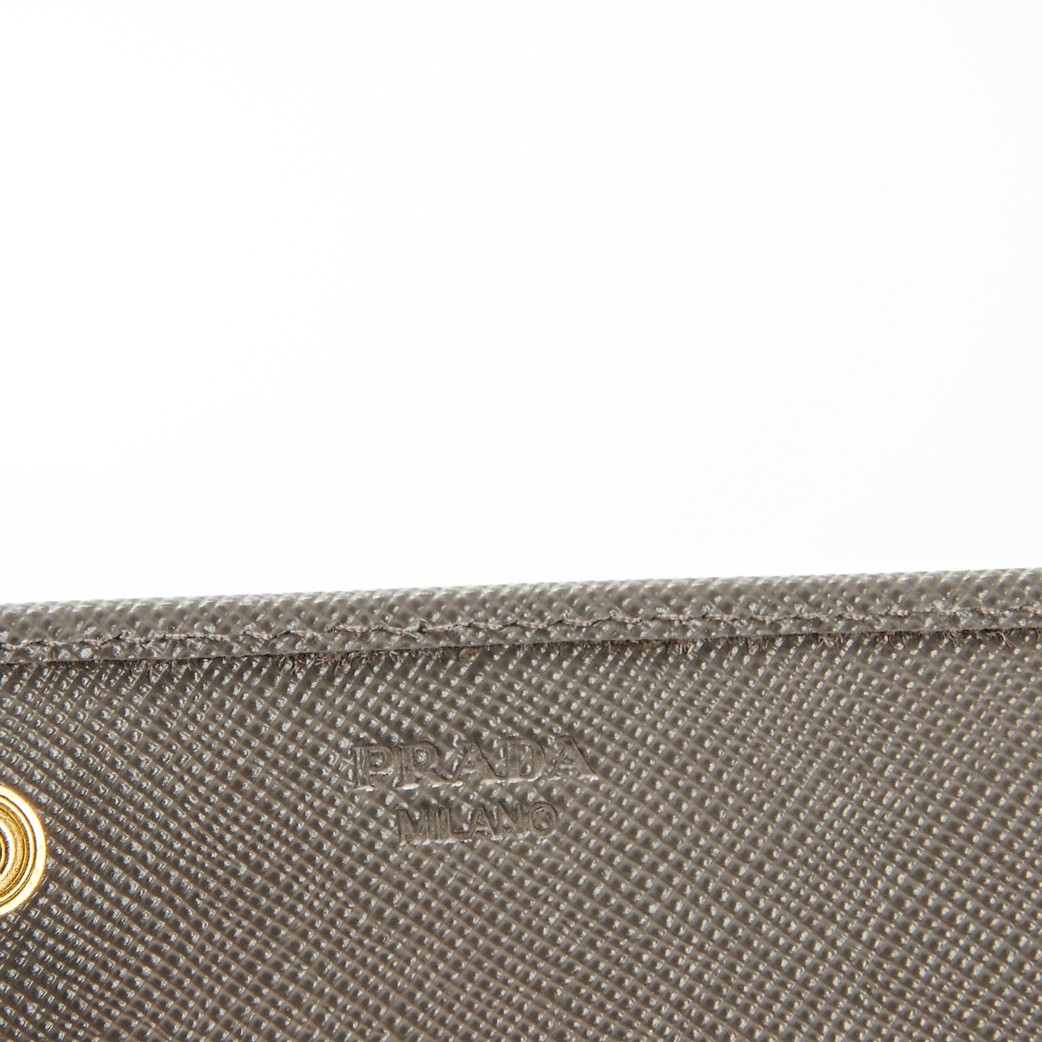 Prada Saffiano Metal Continental Flap Wallet Argilla 6 of 7