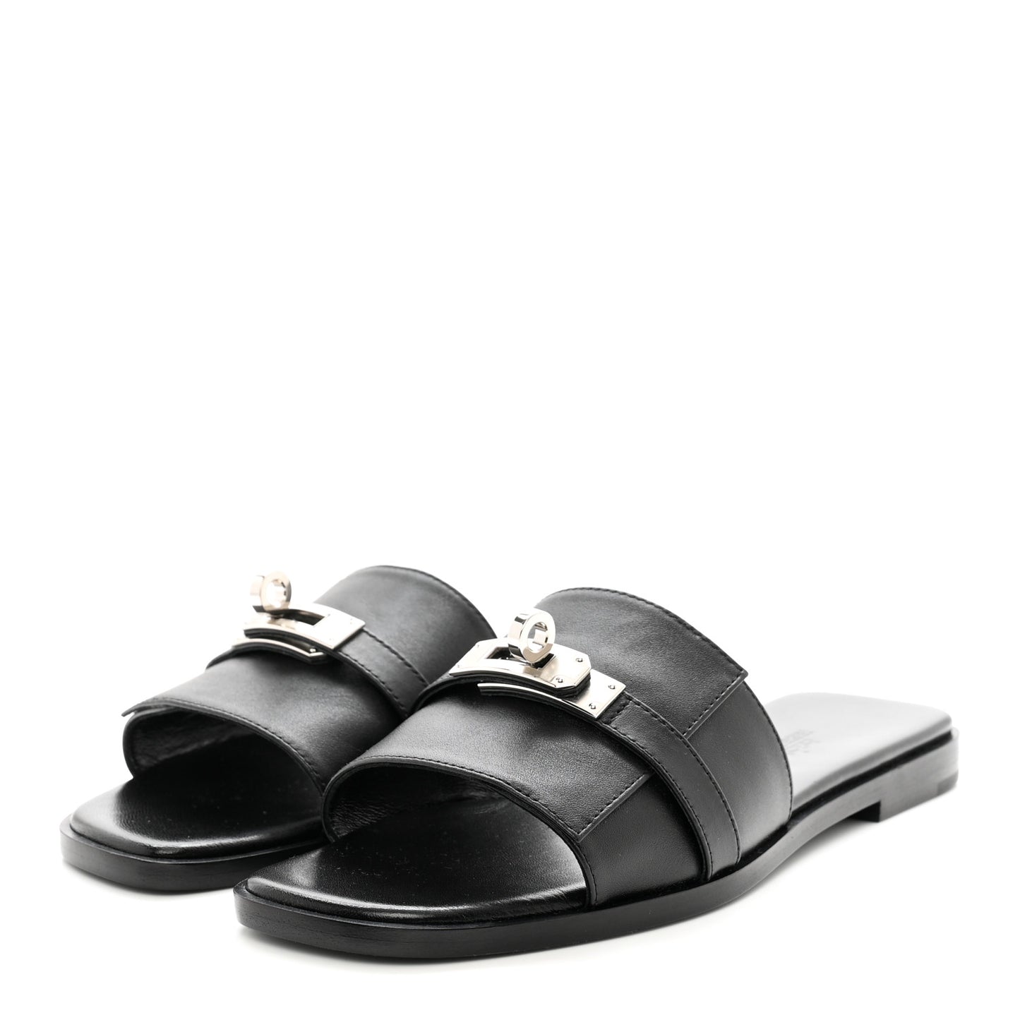 Calfskin Giulia Sandals 35.5 Black