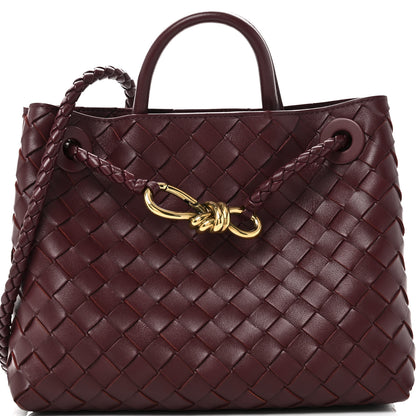 Bottega Veneta Nappa Intrecciato Small Andiamo Shoulder Bag Barolo 7 of 9