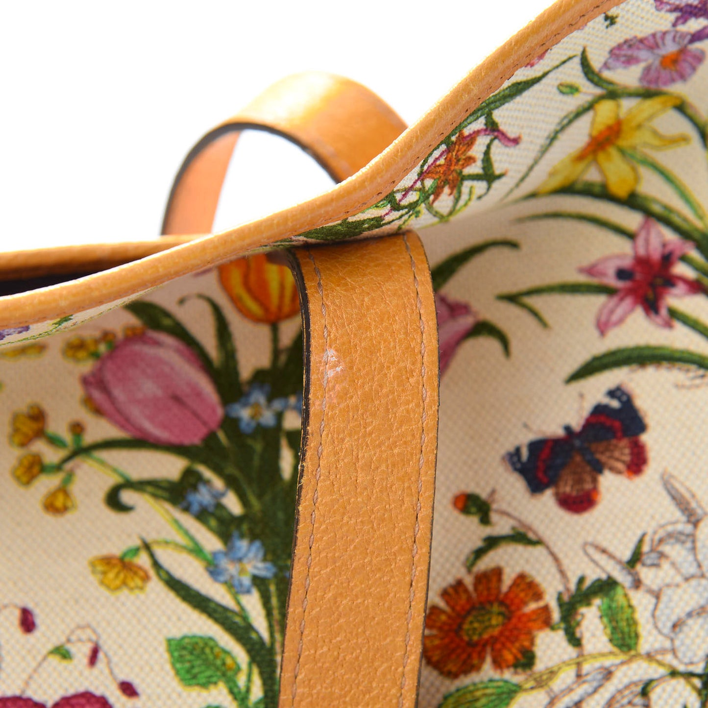 Canvas Large Floral Flora Joy Tote Yellow