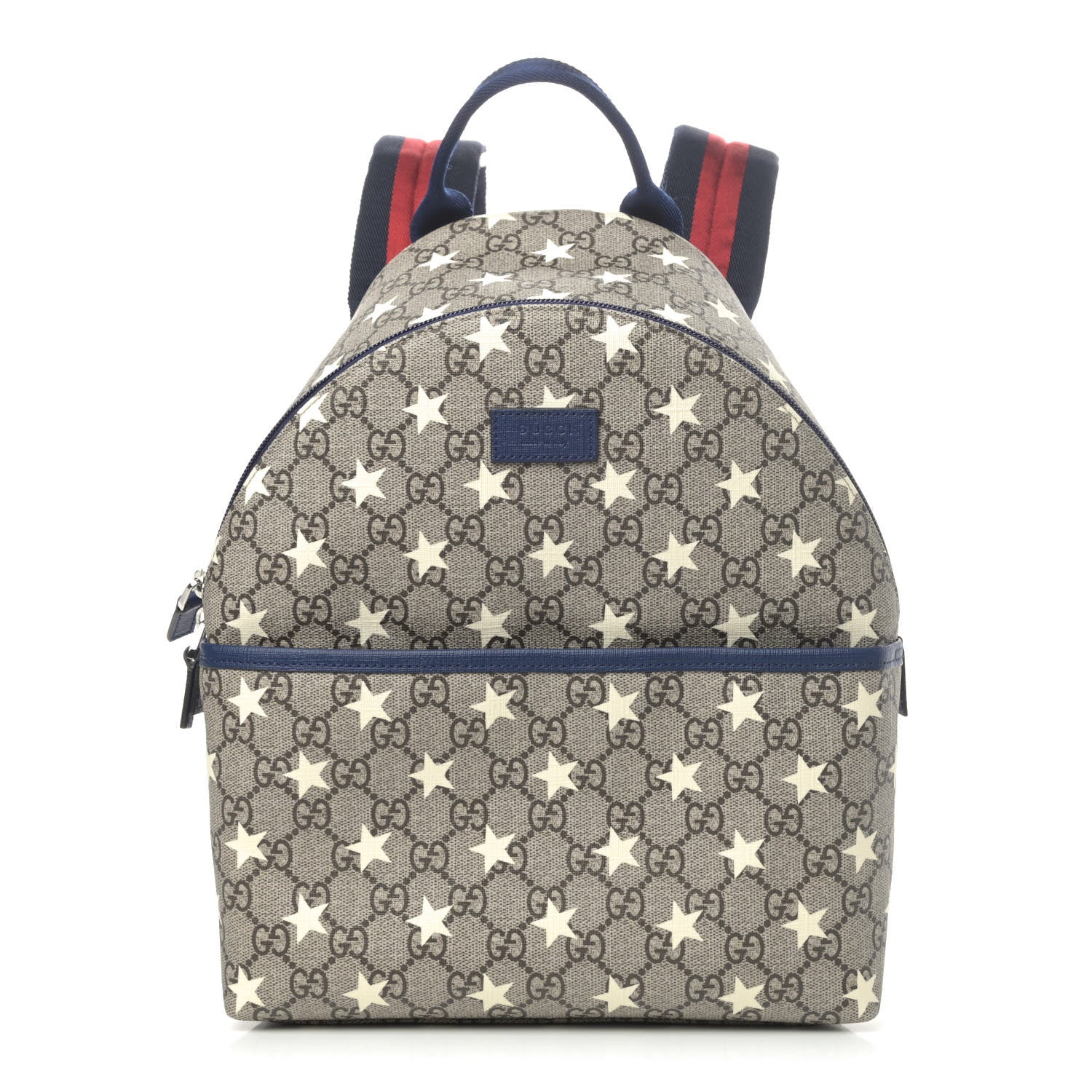 Gucci GG Supreme Monogram Stars Childrens Backpack Beige Ebony Yellow Royal 1 of 4