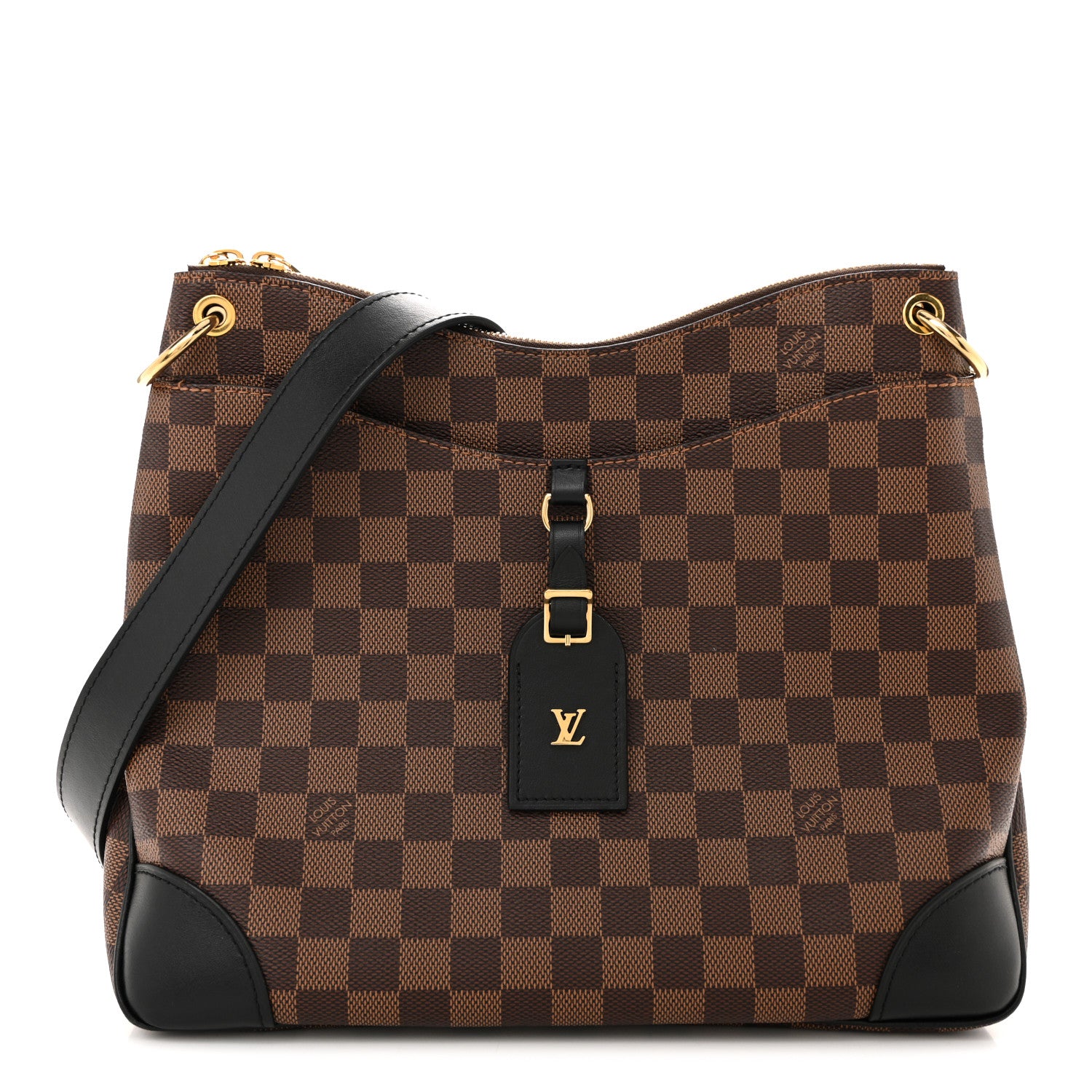 Louis Vuitton Damier Ebene Odeon MM Black Black 1 of 22