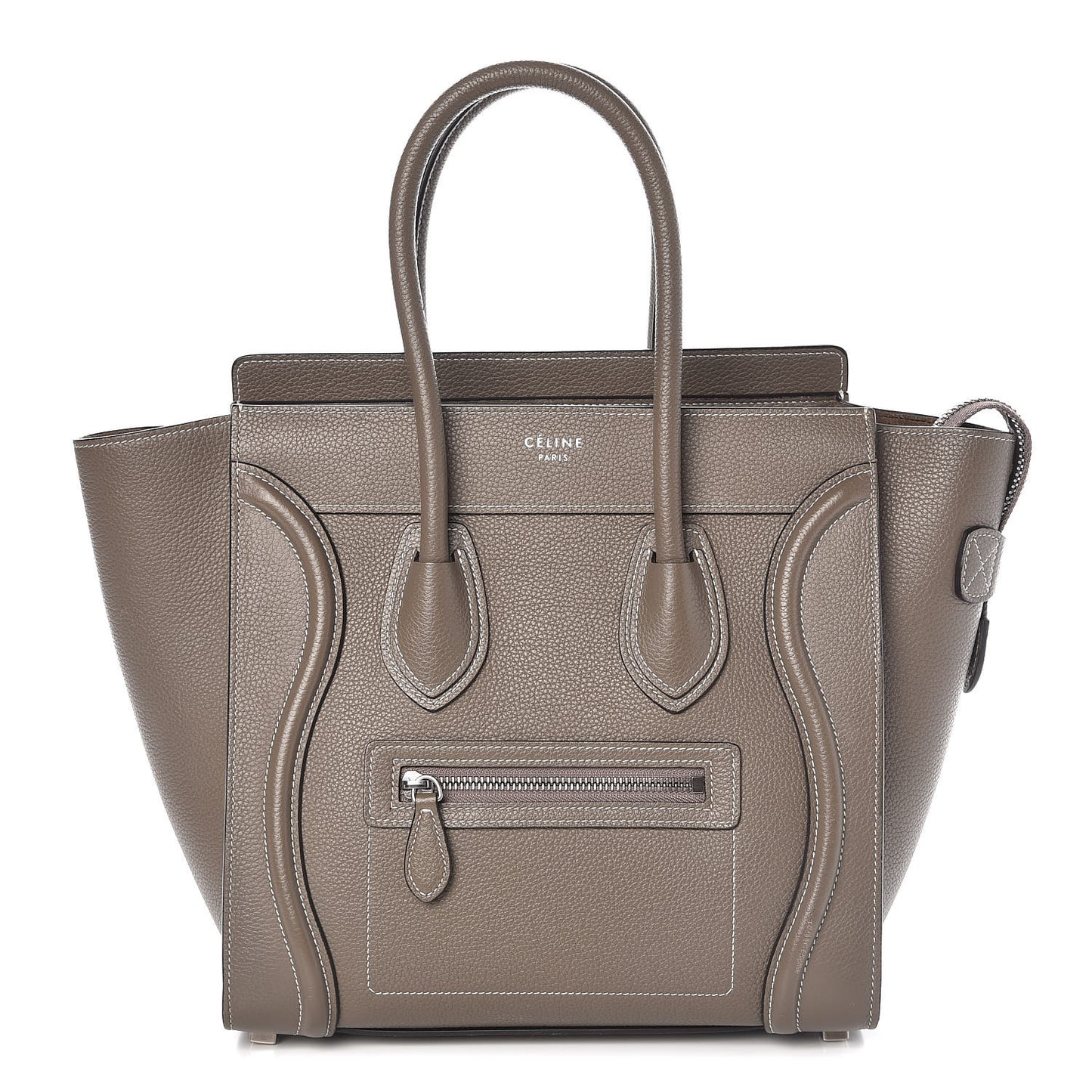 Drummed Calfskin Micro Luggage Souris
