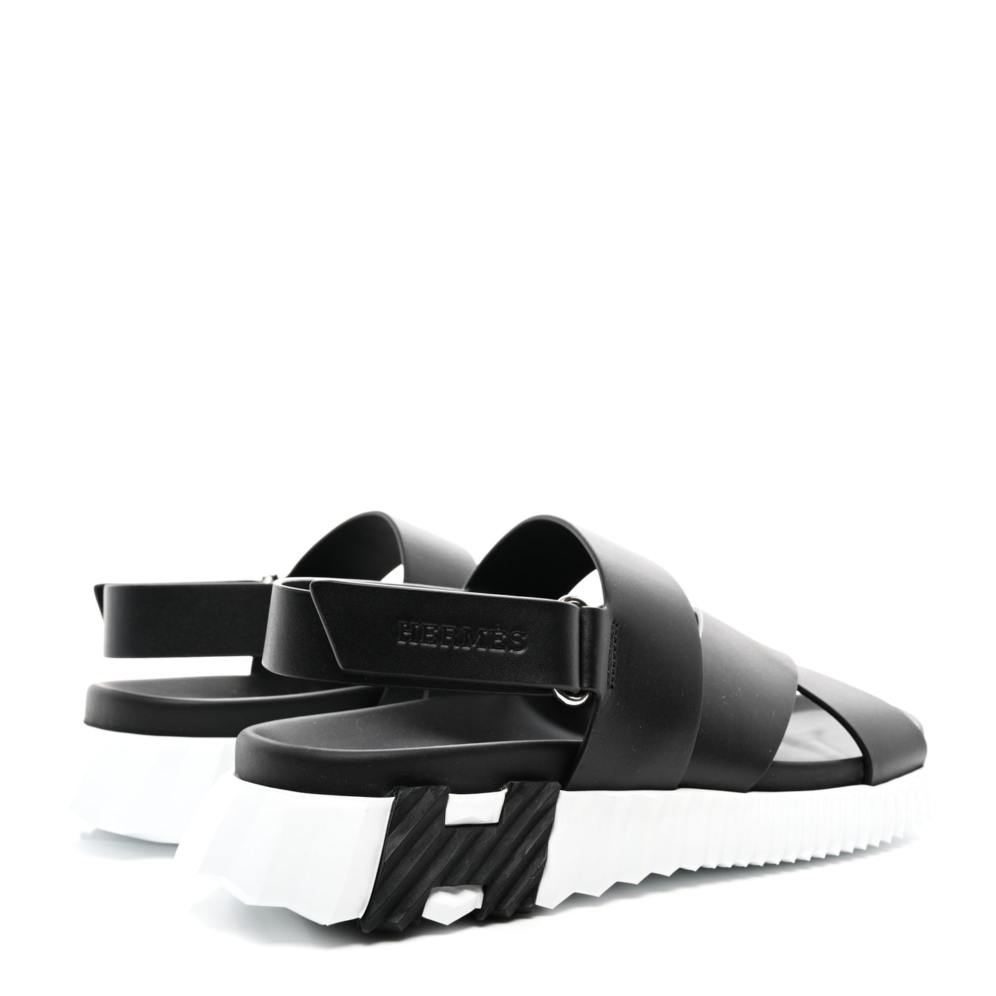 Calfskin Womens Electric Sandals 40 Black